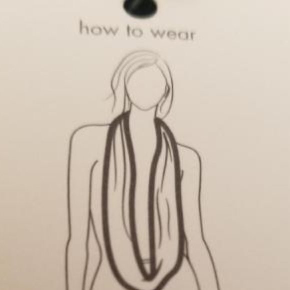 Calvin Klein Women's Black Infinity Loop Scarf, NWT - Picture 4 of 5